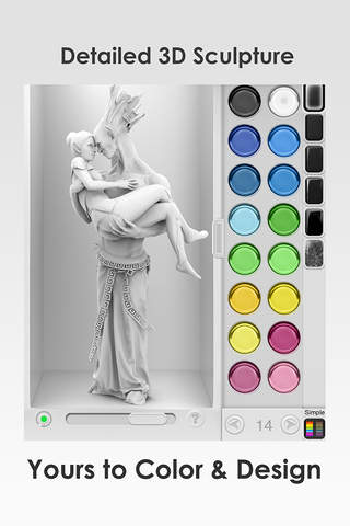 Figuromo Artist : Gargoyle Love - 3D Color Combine & Design Fantasy Sculpture screenshot 2