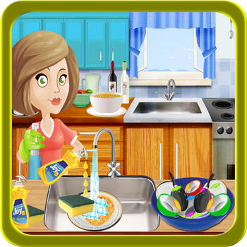 Kids Dish Washing & Cleaning - Play Free Kitchen Game LOGO-APP點子