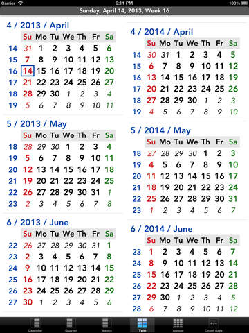 【免費商業App】Flowing Calendar HD Lite-APP點子