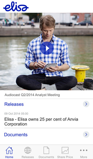 Elisa Investor Relations for iPhone