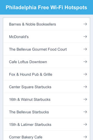 Philadelphia Free Wi-Fi Hotspots screenshot 2