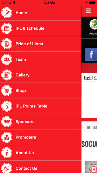 Kings XI Punjab Official App.