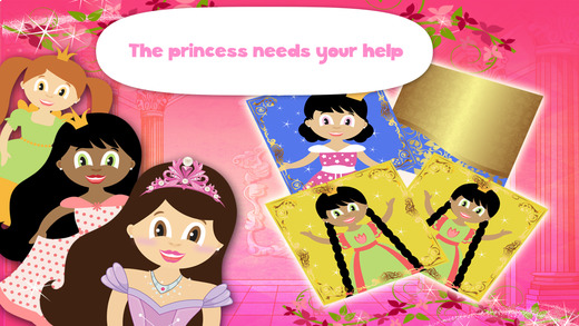 Play with Princess Zoe Memo Game for toddlers and preschoolers