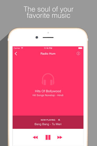 Radio Hum - Tunein to Desi Indian Music & Songs screenshot 2