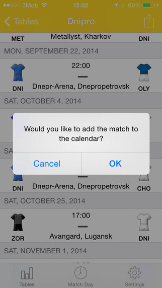 免費下載運動APP|Scheduler - UPL Ukrainian Football 2015-2016 app開箱文|APP開箱王