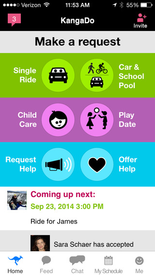 KangaDo Parent Assistant: Rides Childcare and Playdates