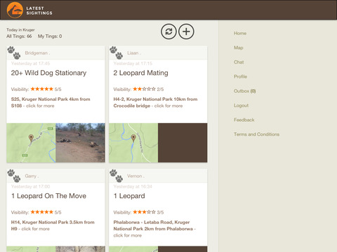 【免費旅遊App】Latest Kruger Sightings-APP點子