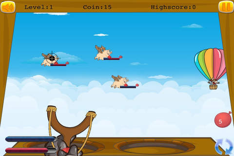 Donkey Slingshot Safari Revenge - Flying Pigs Attack Hunt Down FREE screenshot 4