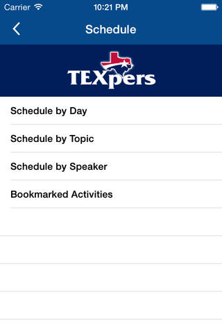 Texas Association of Public Employee Retirement Systems (TEXPERS)'s Mobile Event App screenshot 4