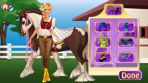 【免費遊戲App】Girls Goes Horse Riding-APP點子