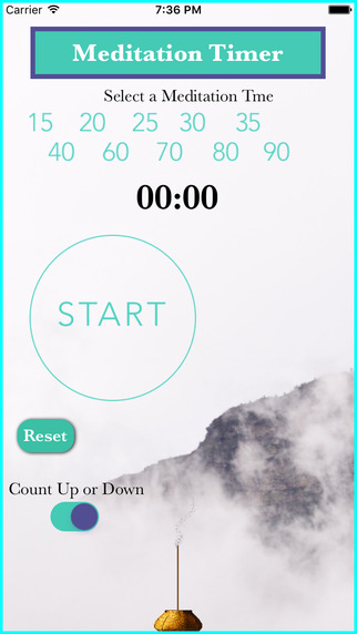 Meditation Timer That Counts Up Or Down With Sound
