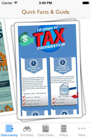 Tax Quick Reference: Dictionary with Free Video Lessons and Cheat Sheets screenshot 2