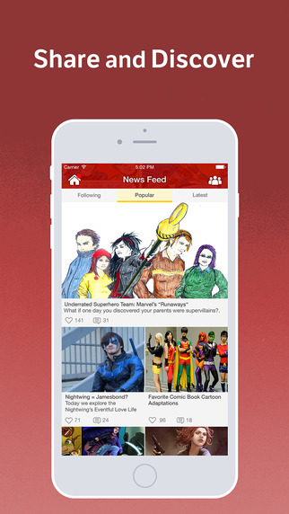 【免費社交App】Comics Amino For Comics Fans-APP點子