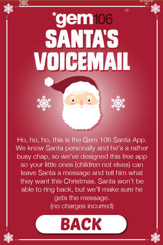 Gem106 - Santa's Voicemail screenshot 3
