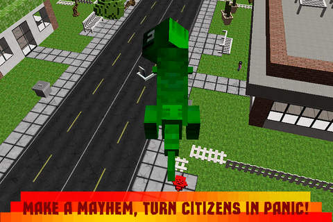 Cube Dinosaur: Monster Mayhem 3D screenshot 2