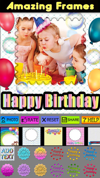 Birthday Frames and Labels