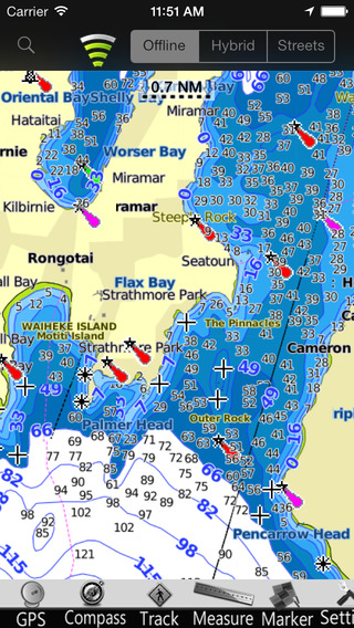 【免費交通運輸App】New Zealand GPS Nautical charts-APP點子