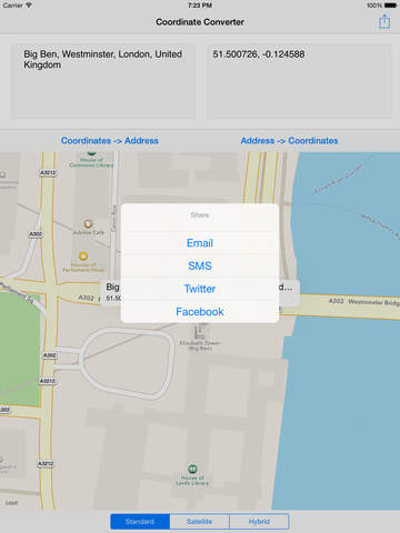 Coordinate Converter HD screenshot 2