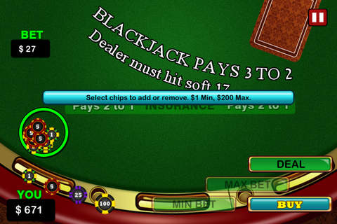 Blackjack Wizard - Best 21 Vegas Style Casino screenshot 3