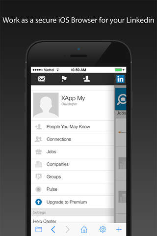 Safe web Pro for Linkedin: secure and easy Linkedin mobile app with passcode. screenshot 4