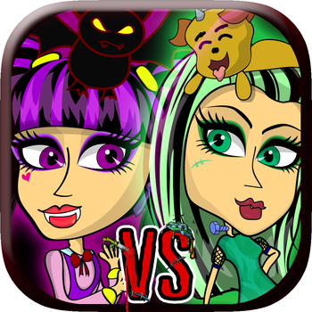 Monster Girls and Boys Gang Battle “The Zombies School Halloween Match Puzzle Edition” LOGO-APP點子