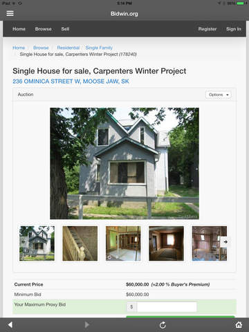【免費商業App】Bidwin.org Bid: Bid on Real Estate Property for Sale by Online Auction-APP點子