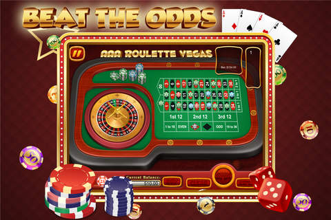 AAA Roulette Vegas : Casino Style Gamble,  High Paying Classic Roulette Machine FREE screenshot 4