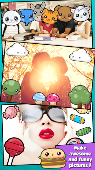 【免費攝影App】Kawaii Photo Booth - A Pretty Camera Editor with Cute Chibi and Manga Stickers for your Pictures-APP點子