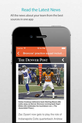 Denver Football Alarm Pro screenshot 3