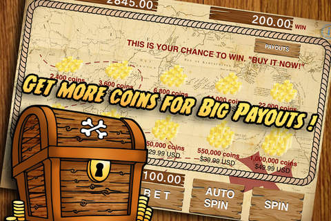`` Pirate Treasure Kings Caribbean Slots - Piratebay Slot Machine Game screenshot 4