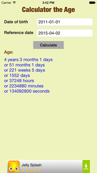 【免費工具App】Calc the Age-APP點子