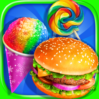 Circus Snacks! Make Frozen Snow Cone, Yummy Hamburger & Sweet Lollipop at Spring Carnival LOGO-APP點子