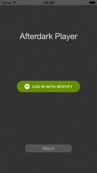 Afterdark Player for Spotify