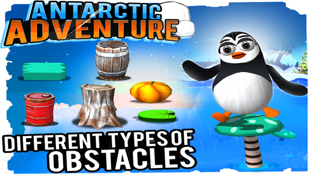 【免費遊戲App】Antarctic Adventure - Free ( Cute Penguin Game - Endless Fun )-APP點子