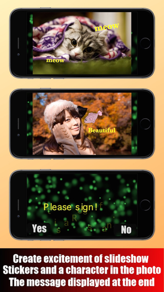 Signboard Plus -Photo synthesis in a slideshow- Send and receive Bluetooth Wifi