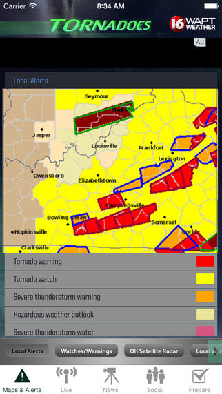 【免費天氣App】Tornadoes WAPT 16 Jackson and Central Mississippi-APP點子