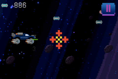 Retro Shooting Monster Truck In Space Racing Game Pro Full Version screenshot 2