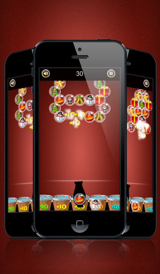 Christmas bubble shooter. An addictive bubble popping game for christmas eve