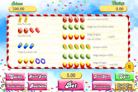 Aces Casino Sweet Candy Slots Pro screenshot 4
