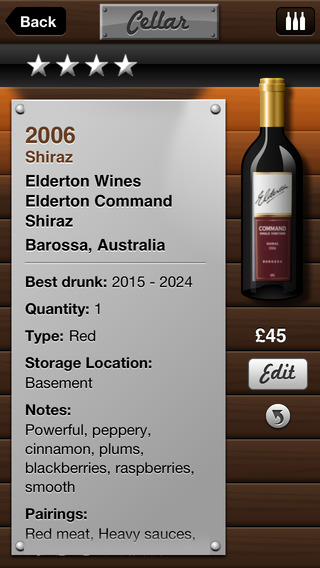 【免費生活App】Cellar - manage your wine collection in style-APP點子