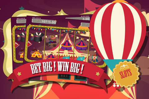 CirkZ Big Win Circus Slot Machines : Mega Millions Charlie Animals Jackpot Casino Game Free Coin screenshot 4
