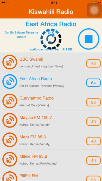 Radio Swahili screenshot 3