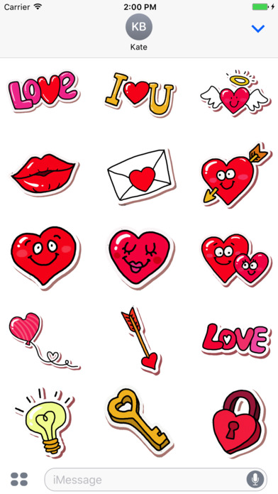Animated Love Eighties Stickers screenshot 4