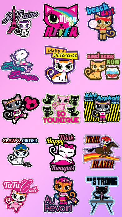 Cheeky Chats Cute Emoji Cat Stickers for iMessage screenshot 4