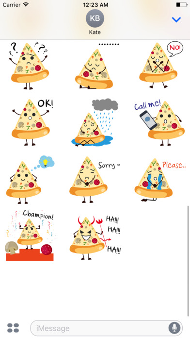 Animated FUNNy PIZZa Stickers screenshot 2