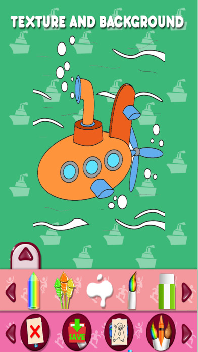 Transporting Kids Coloring Book Pro screenshot 4