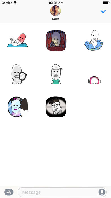 Ugly Guy Daily Life - Animated Stickers screenshot 2