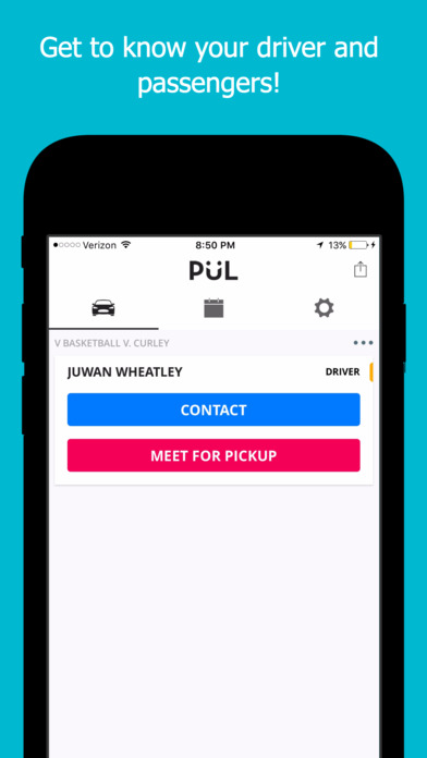 PÜL - Carpooling For Students, By Students screenshot 2