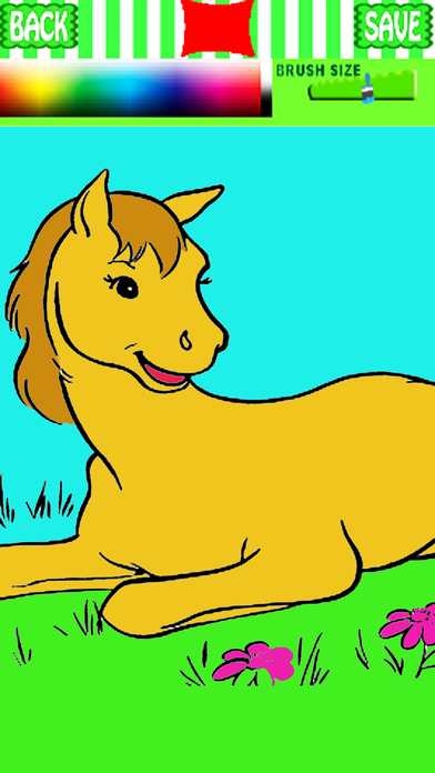 Coloring Book For Kids Games Horse Version screenshot 2