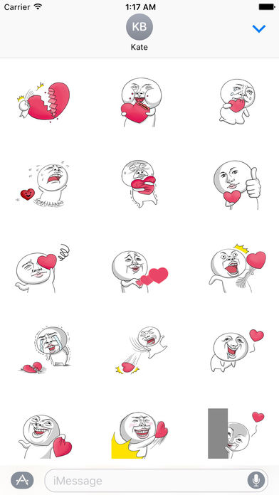 Love Just For You - Funny And Crazy Stickers !!! screenshot 2